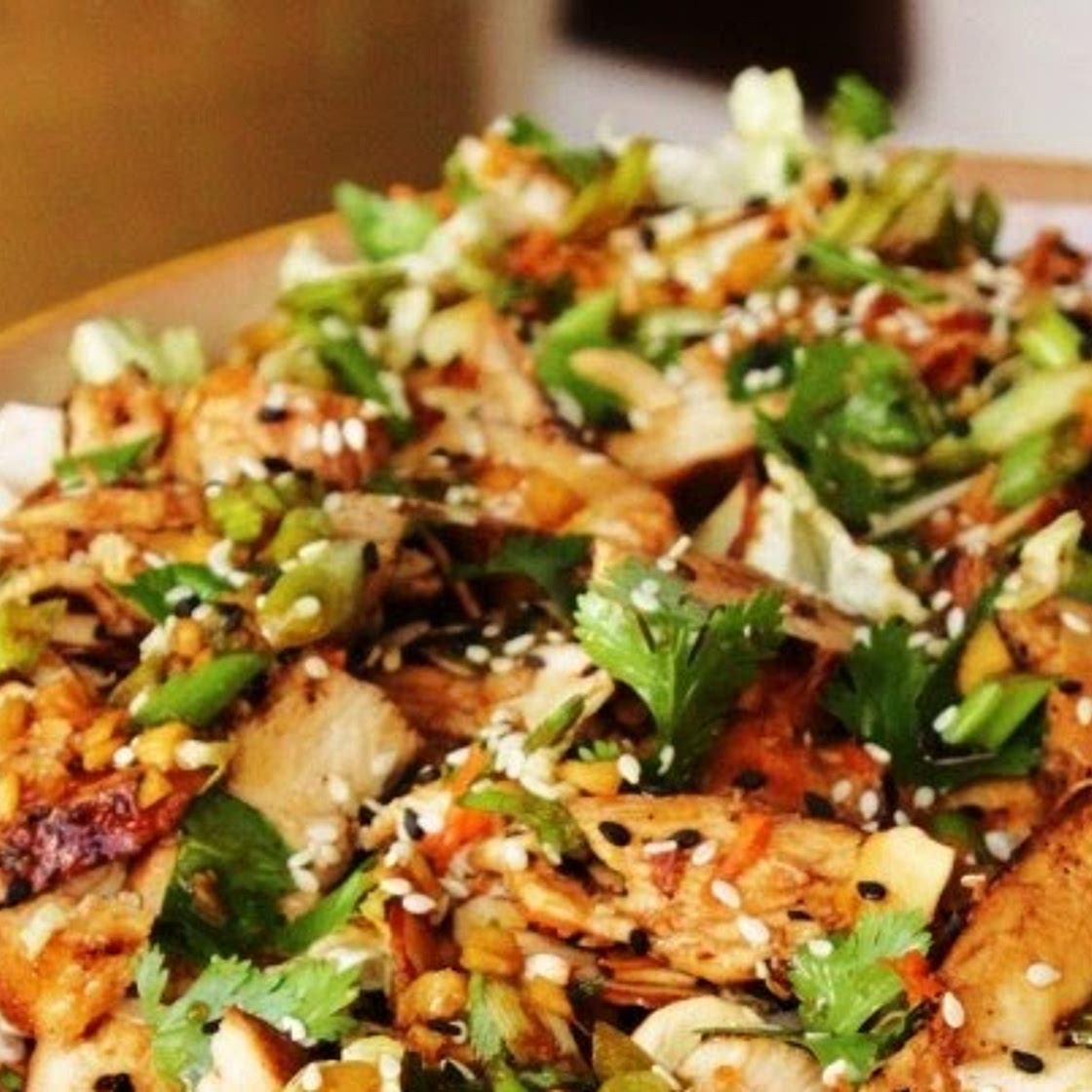 Grilled Ginger-Sesame Chicken Salad