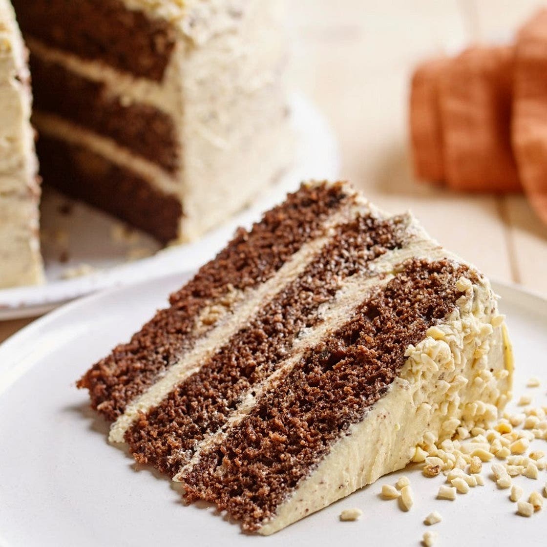 Peanut butter chocolate fudge cake