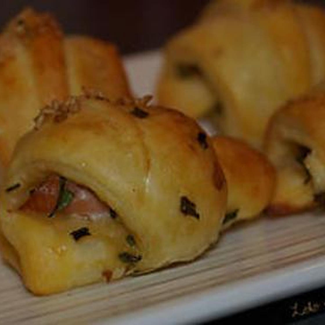 Croissants au saumon fumé et fromage frais