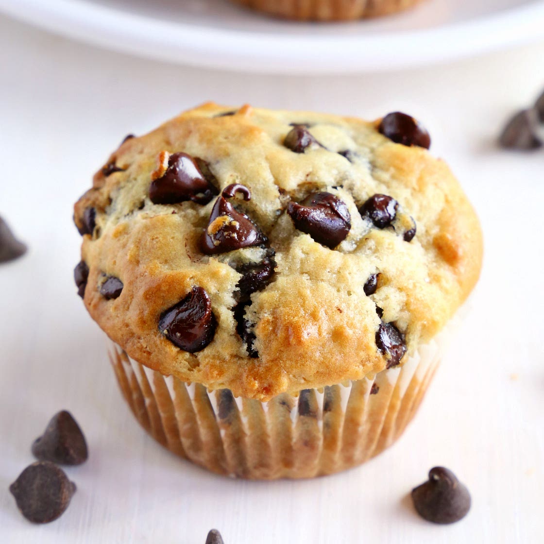 Greek Yogurt Muffins with Chocolate Chips