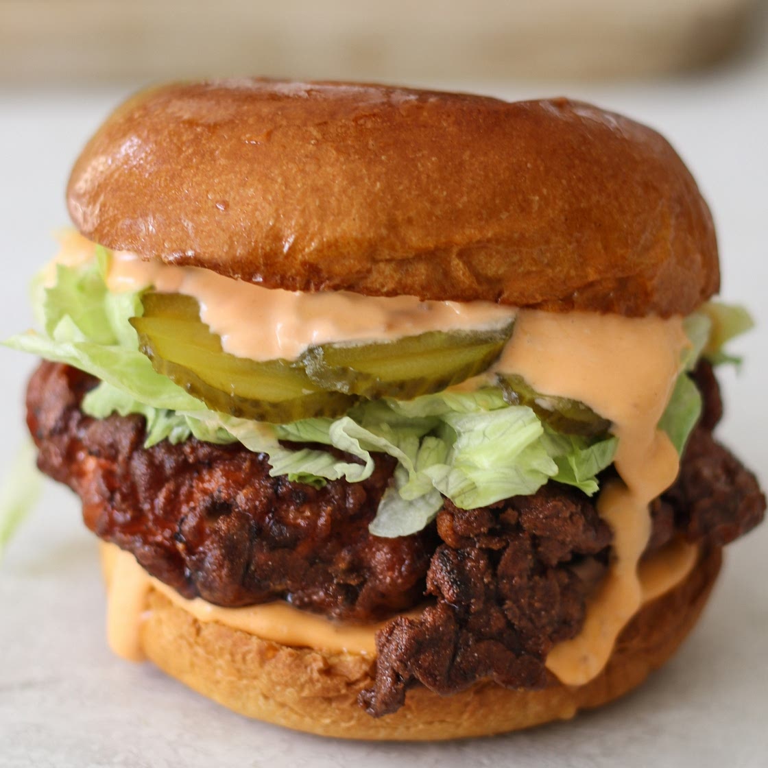 Buttermilk Fried Chicken Sandwich with Honey Butter