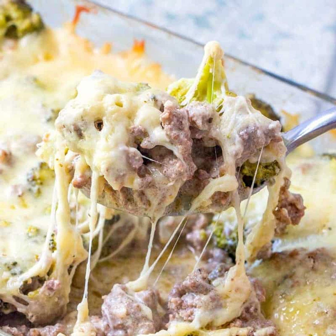 LOW CARB CHEESEBURGER CASSEROLE