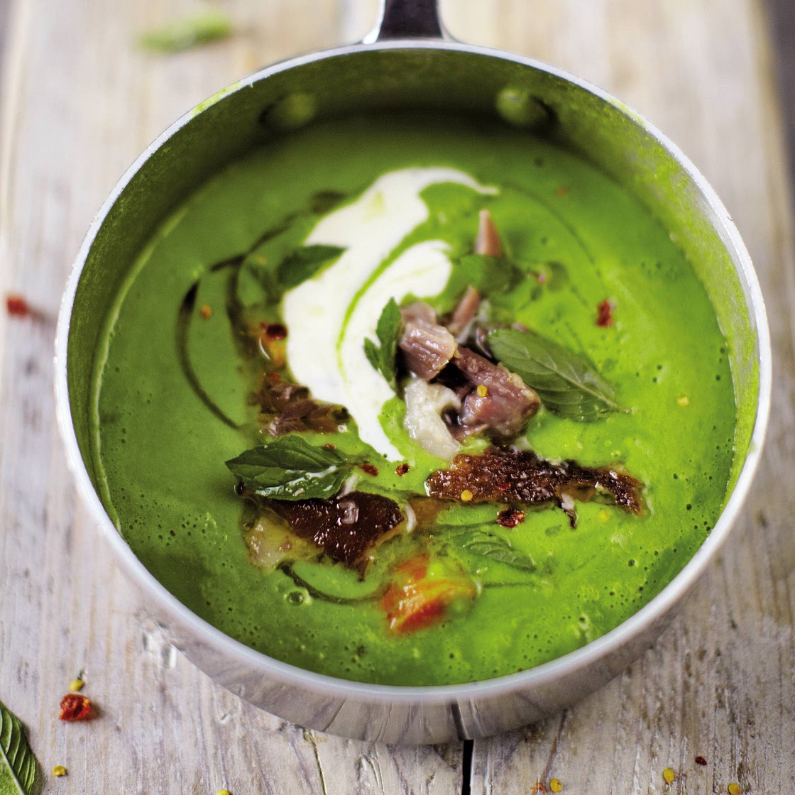 Green Pea and Ham Soup