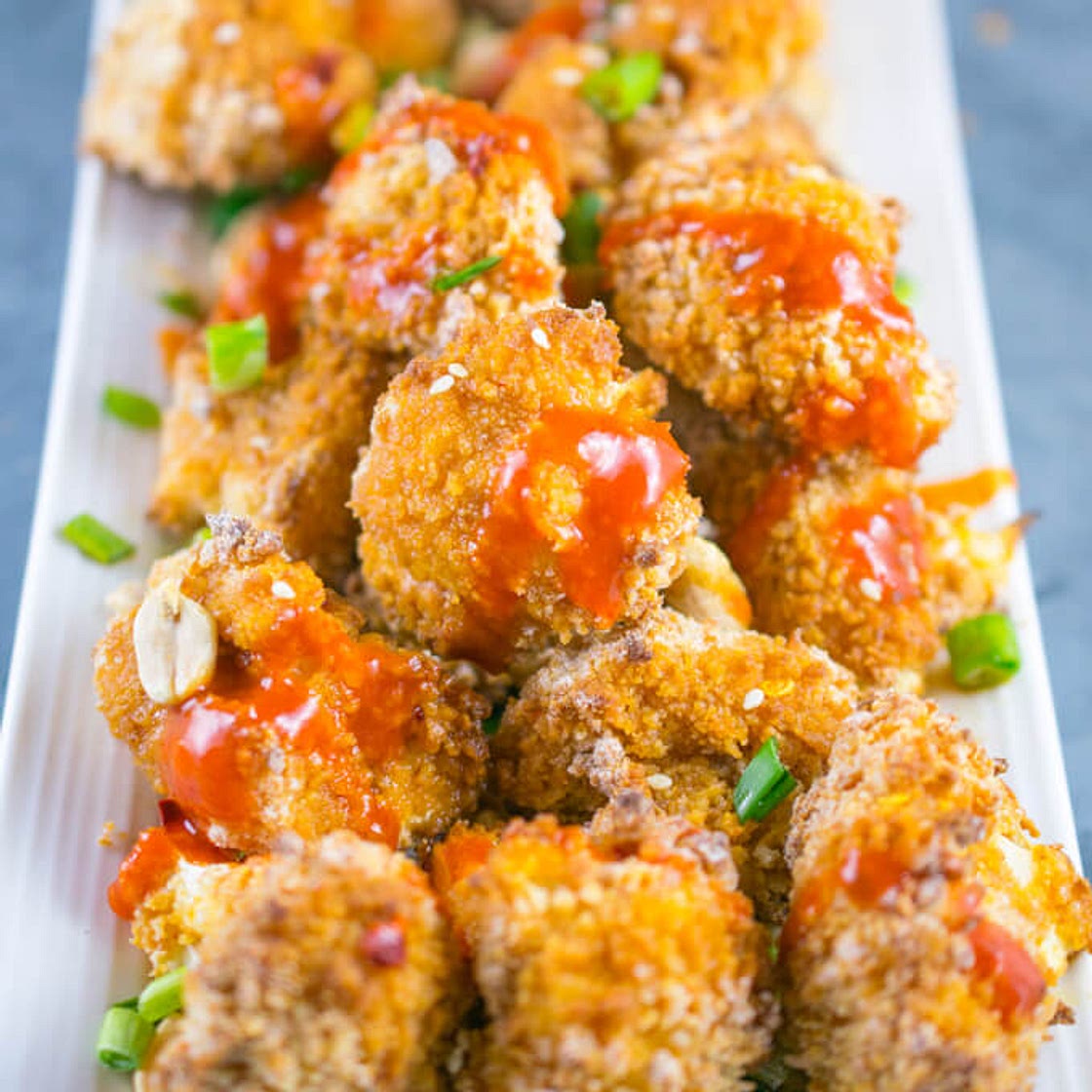 Thai Peanut Cauliflower Wings