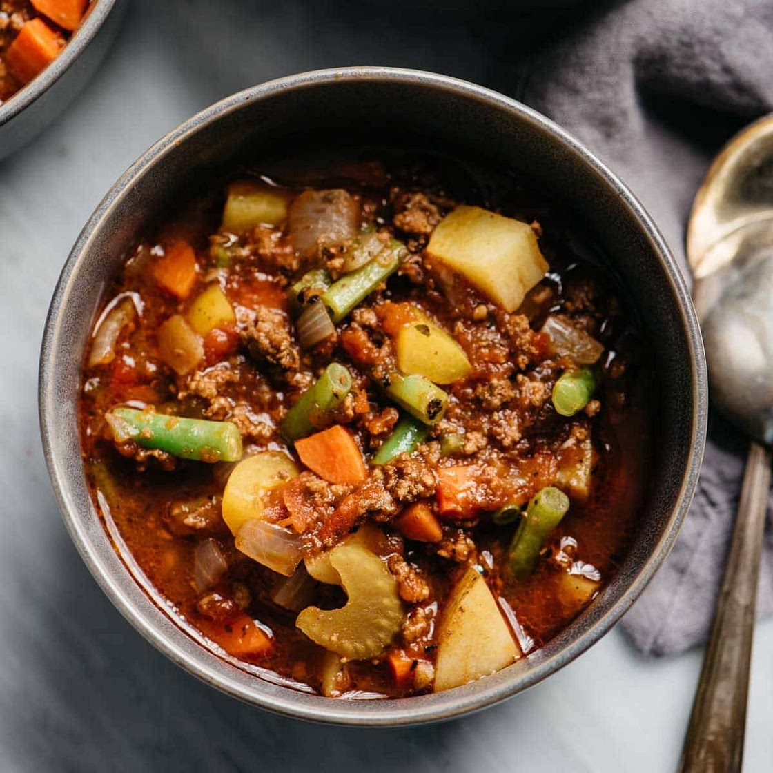 Easy Hamburger Vegetable Soup