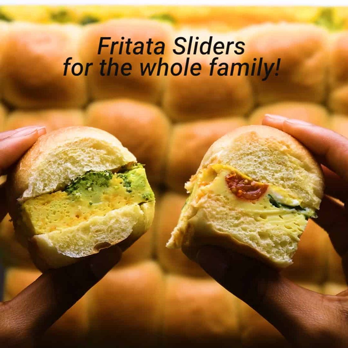 Veggie Scrambled Egg Sliders