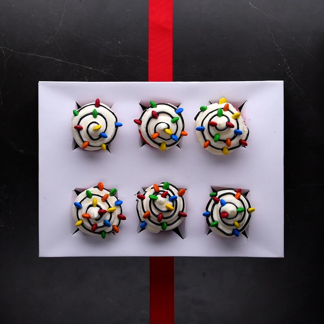 Christmas Light Cupcakes