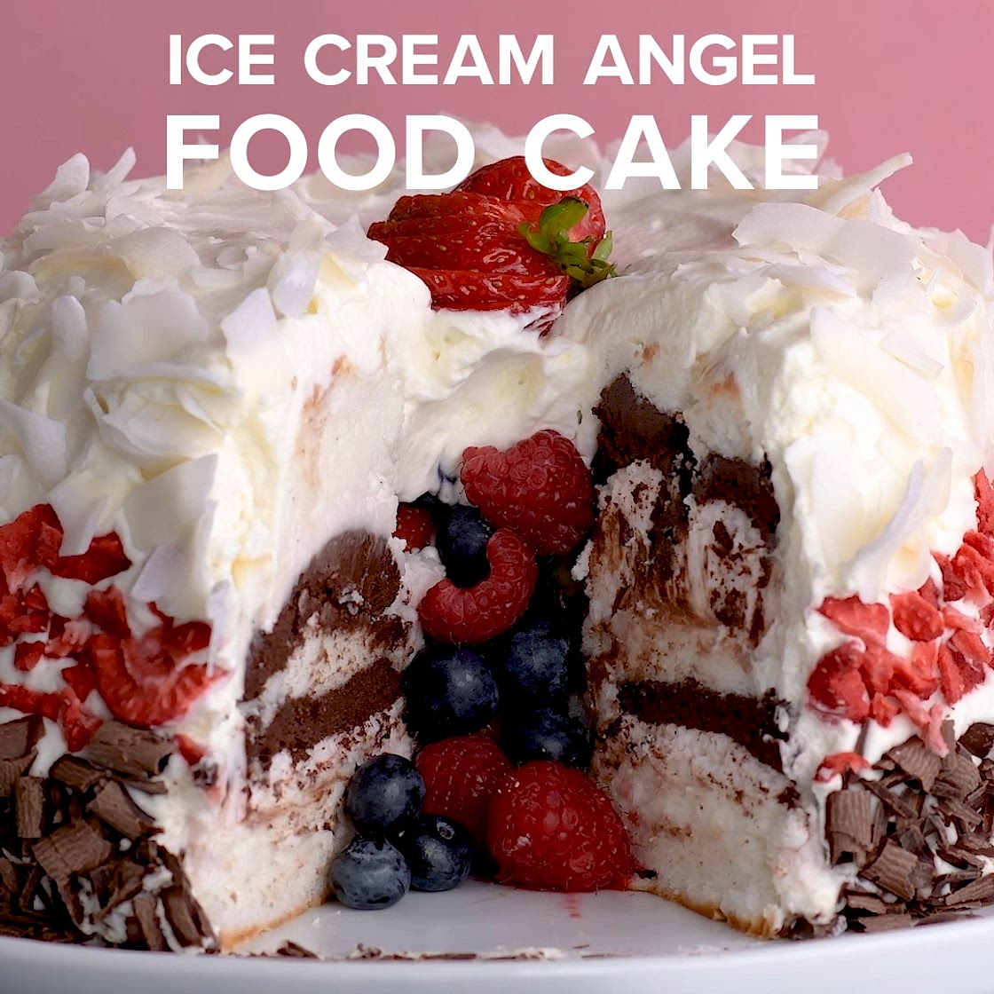 Angel Food Ice Cream Cake