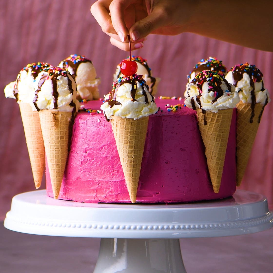 Ice Cream Sundae Cake