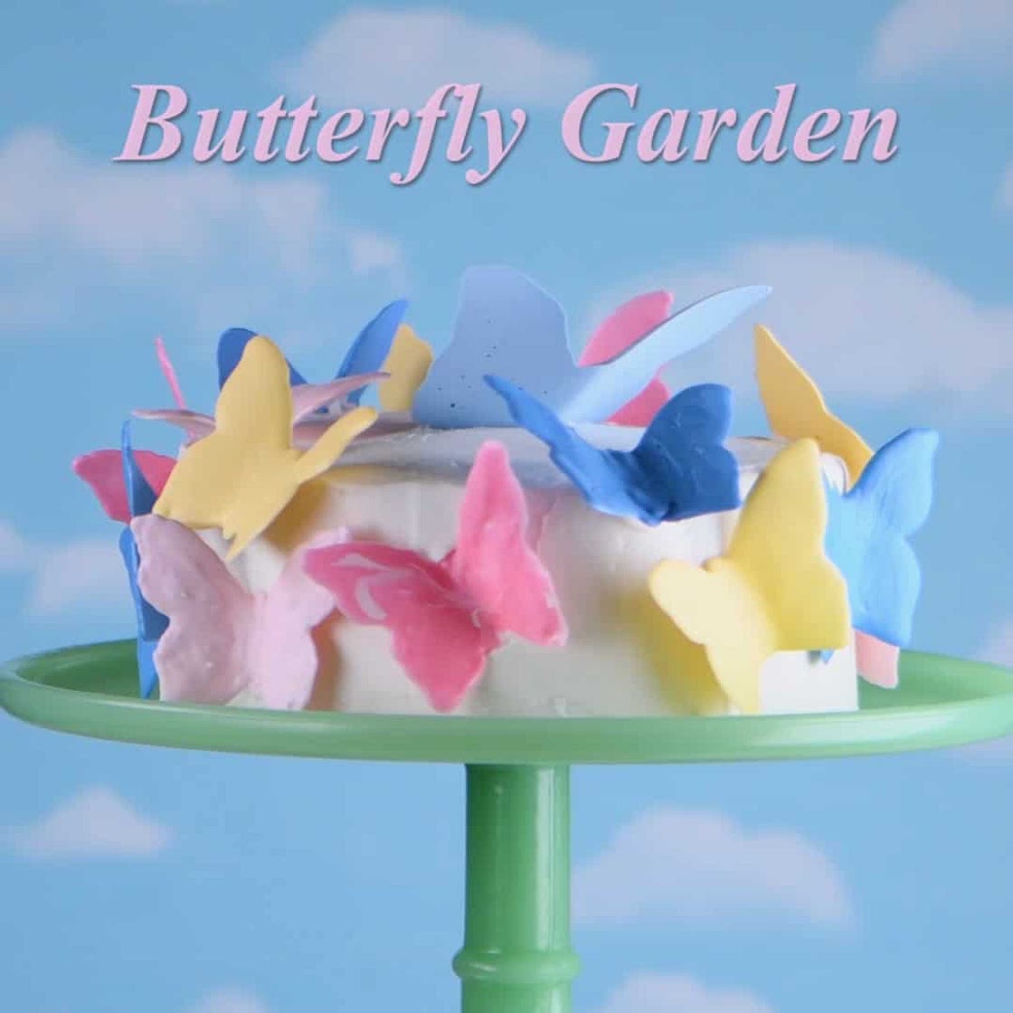 Butterfly Garden Cake