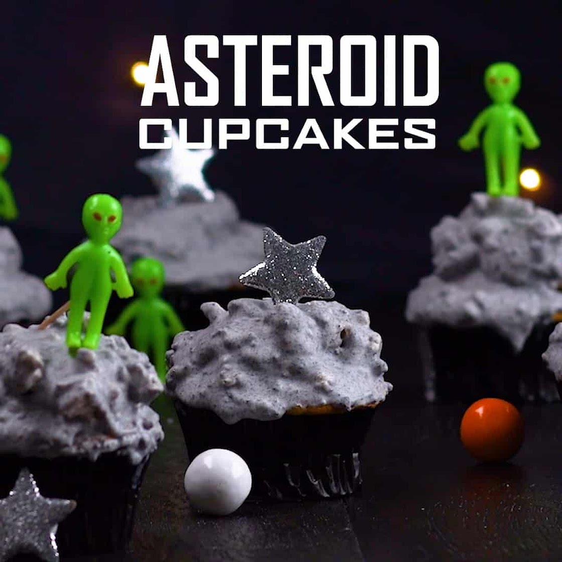 Asteroid Cupcakes