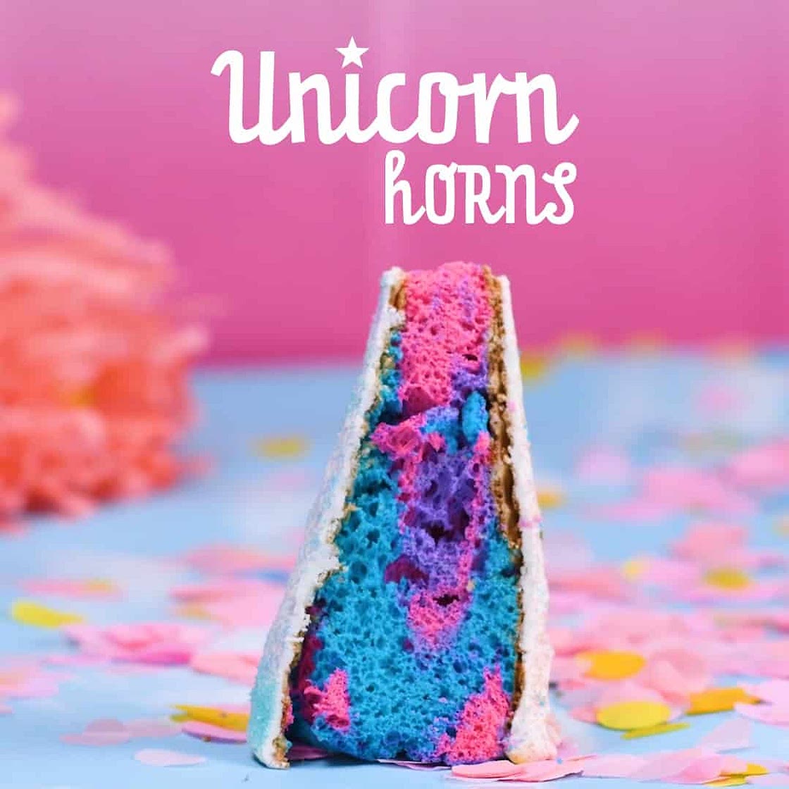 Unicorn Horn Cakes