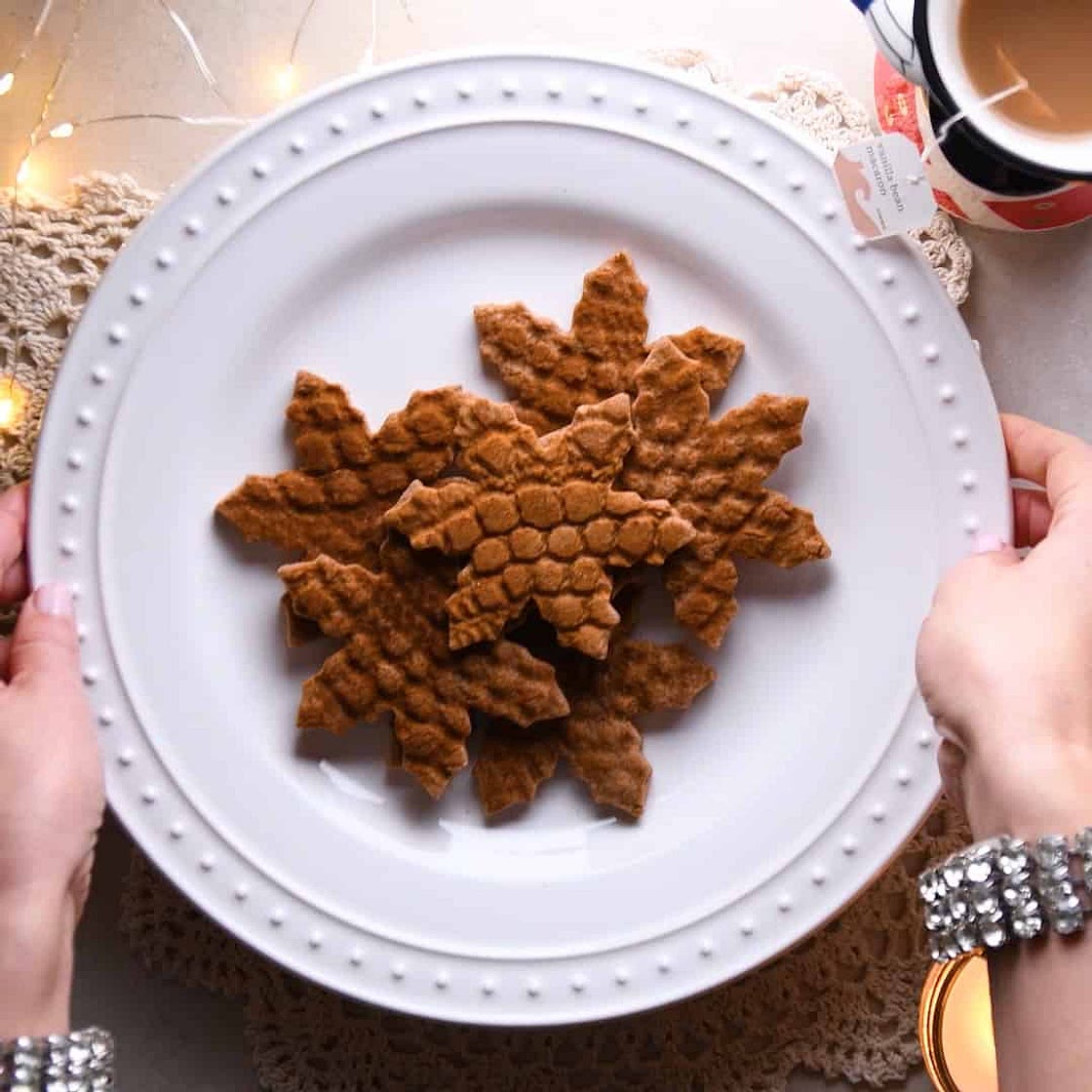 Textured Gingerbread Cookies