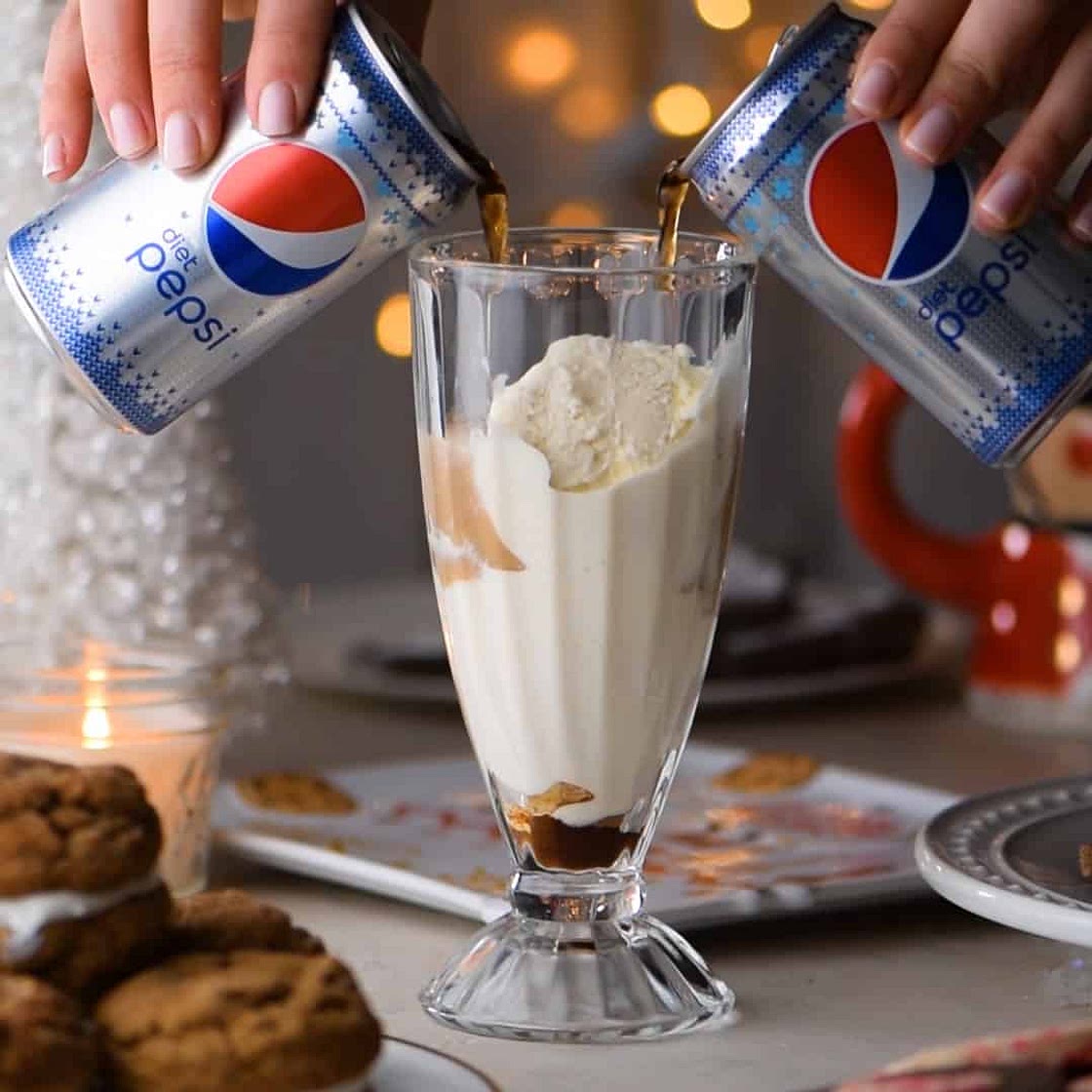 Diet Pepsi Float