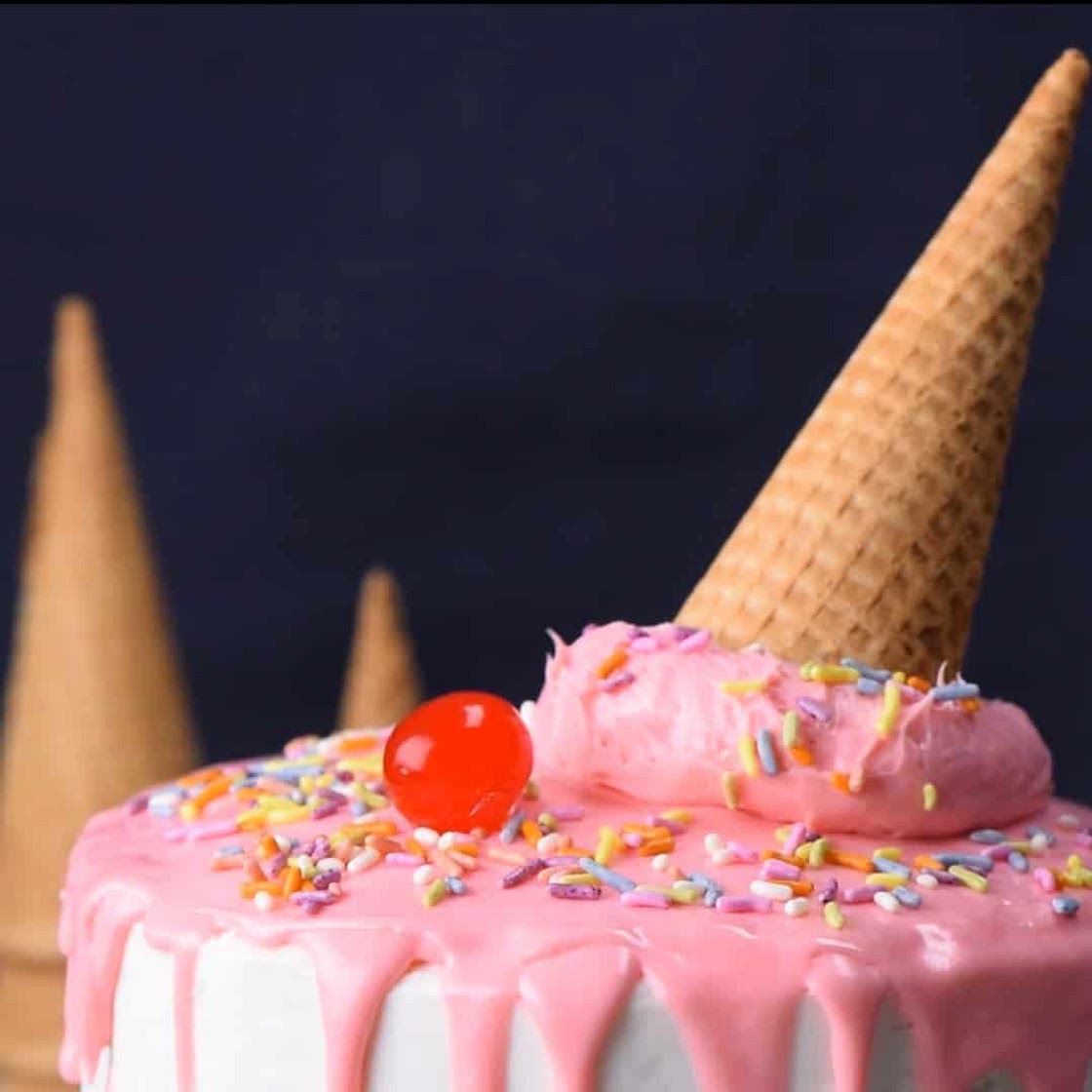 Melted Ice Cream Cake