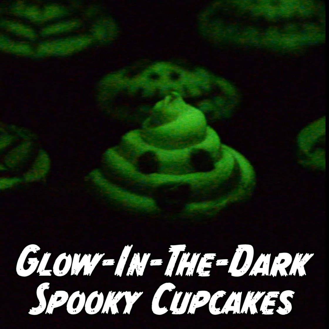 Glow-In-The Dark Spooky Cupcakes