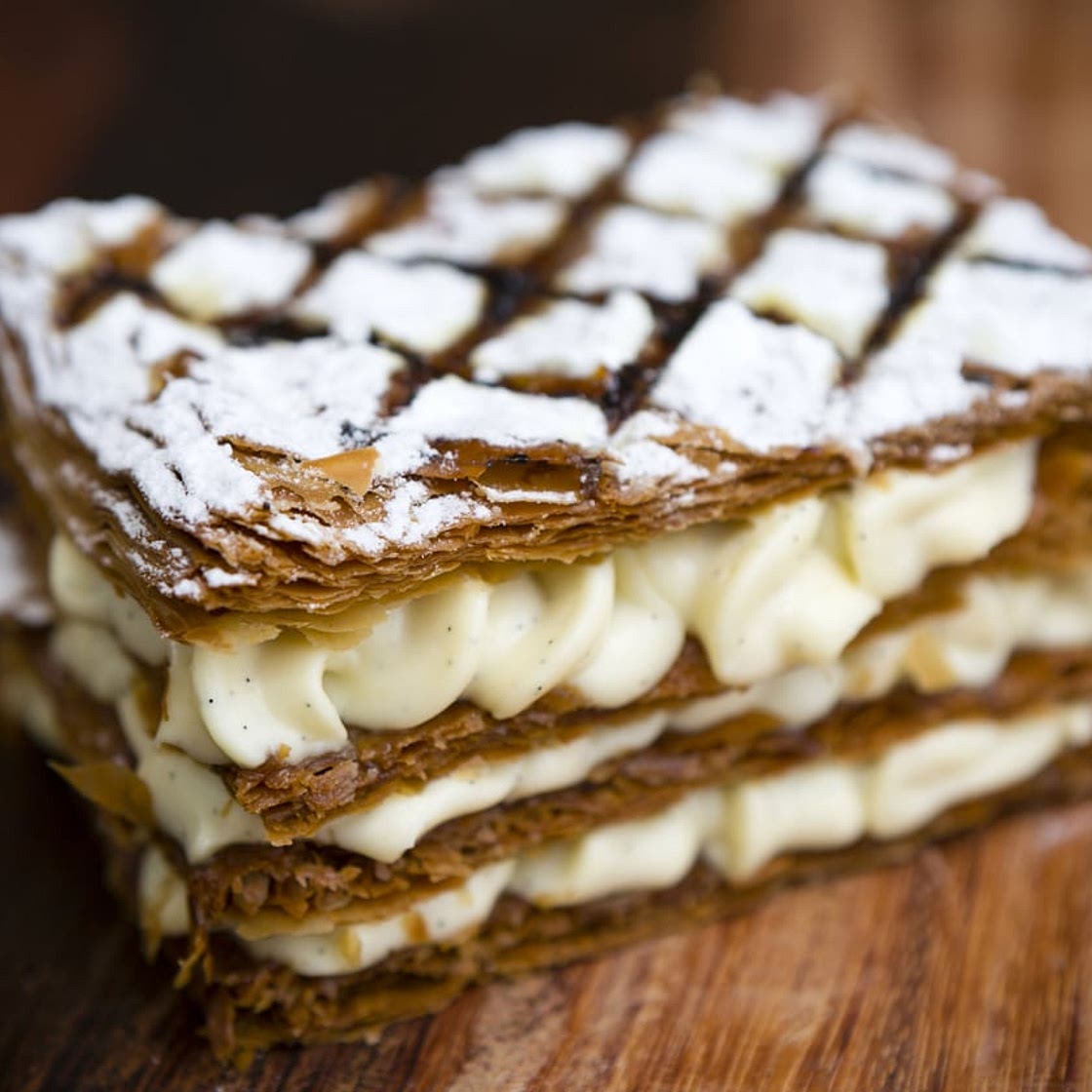 Napoleon (Layered Puff Pastry Filled With Cream)