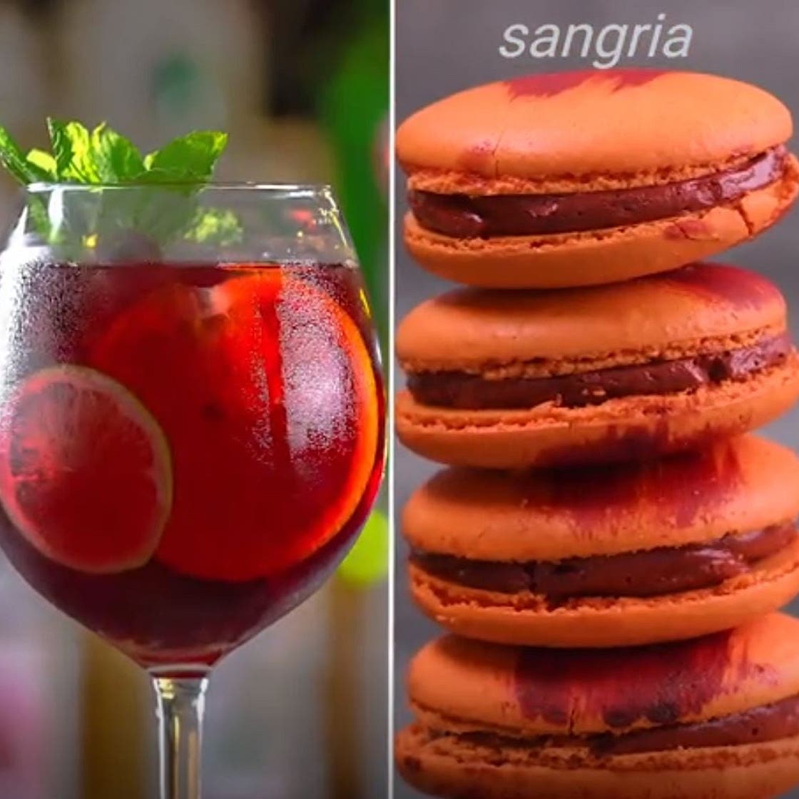 Sangria Macaron