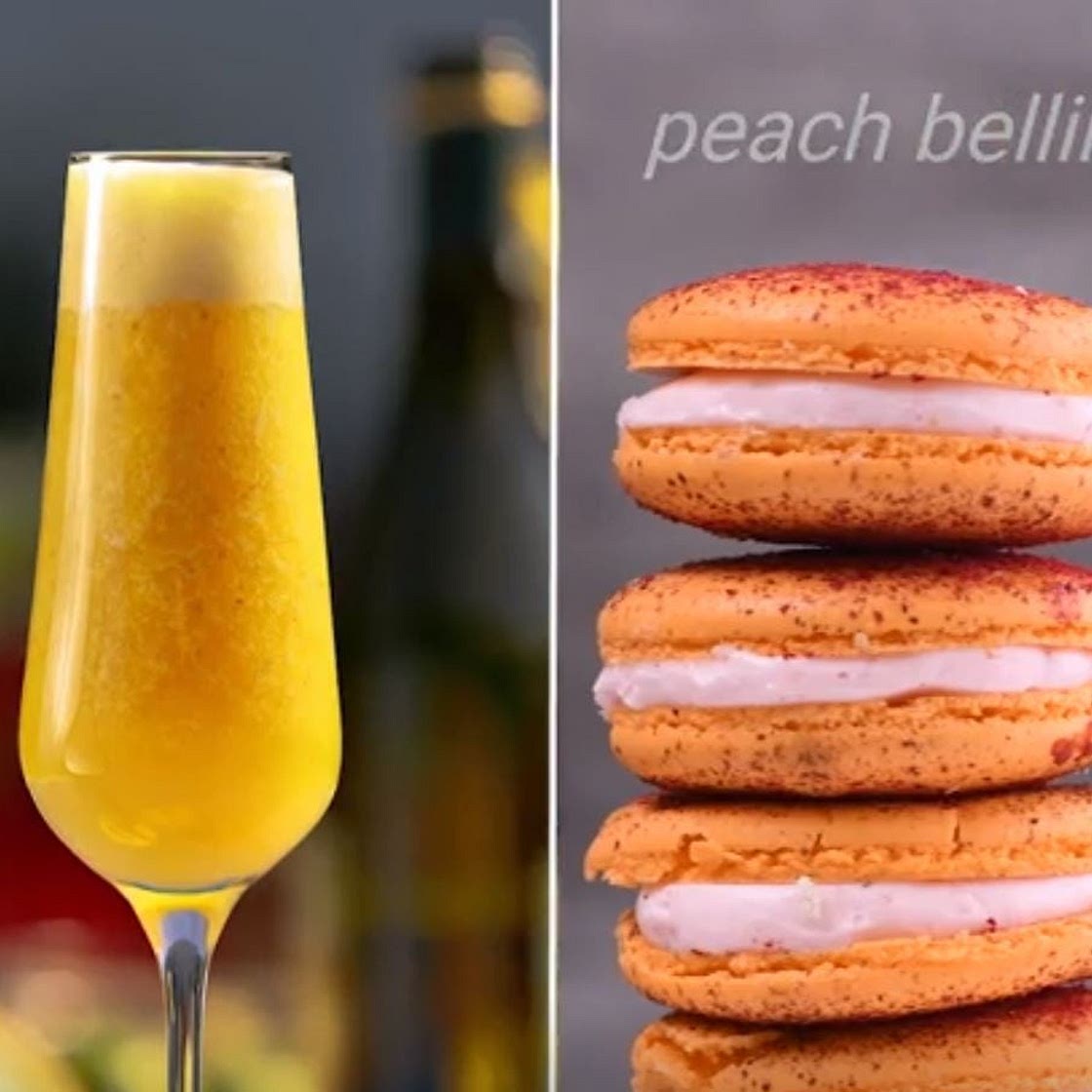 Peach Bellini Macaron