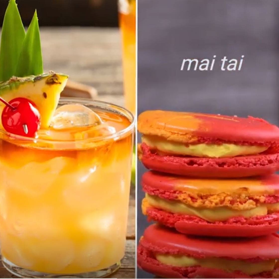 Mai Tai Macaron