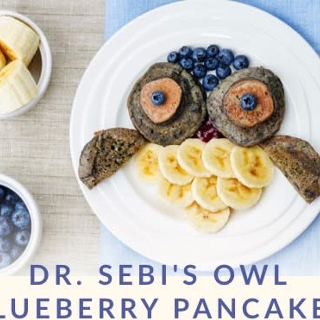 Dr. Sebi’s “Owl” Blueberry Pancakes