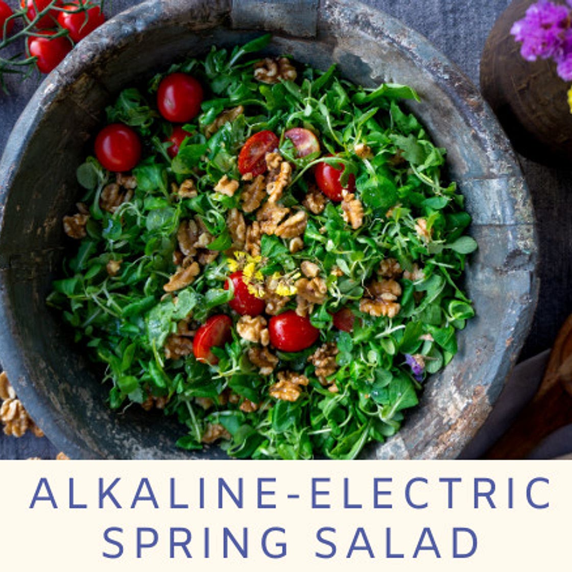 Alkaline-Electric Spring Salad - Dr Sebi's Cell Food