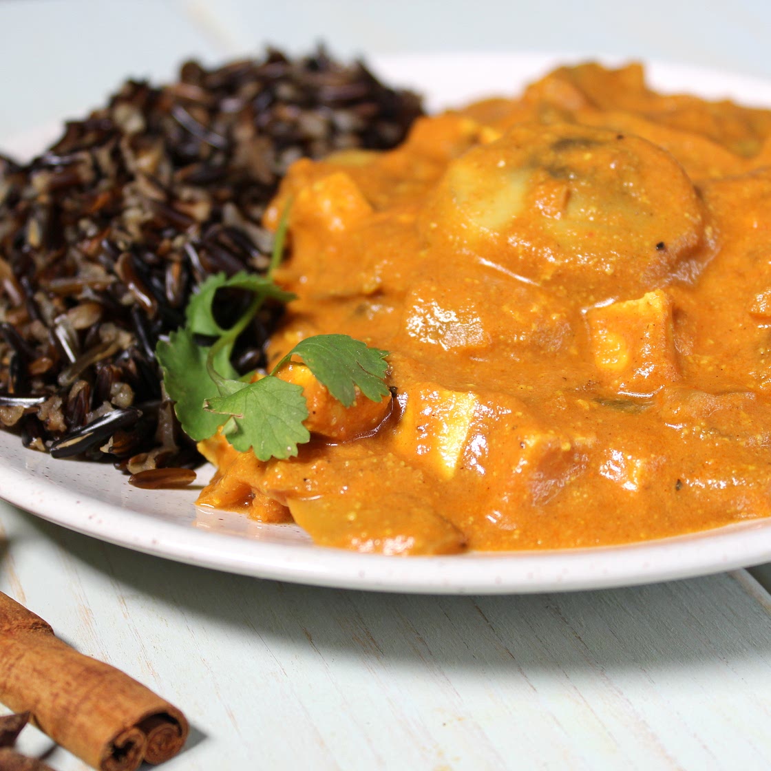Whole Food Plant Based Indian Butter Chicken