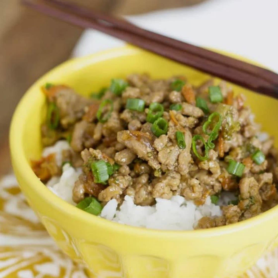 Teriyaki Turkey Rice Bowl