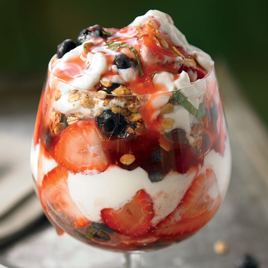 Fruit and Granola Yogurt Parfait