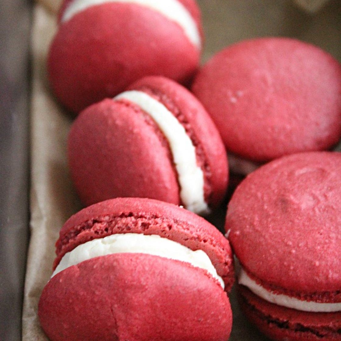 Red Velvet Macarons