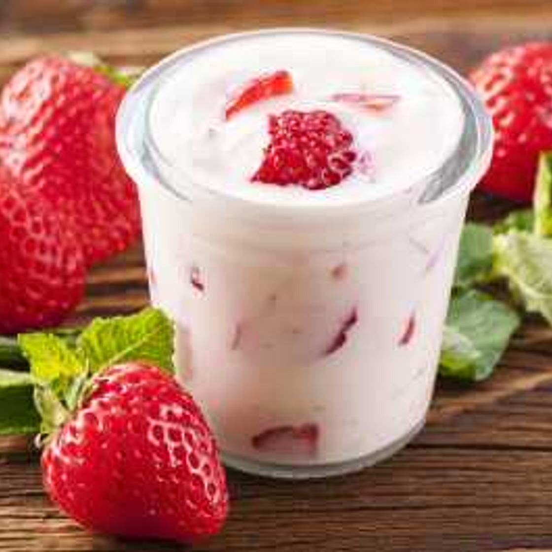 Erdbeeren mit Joghurt