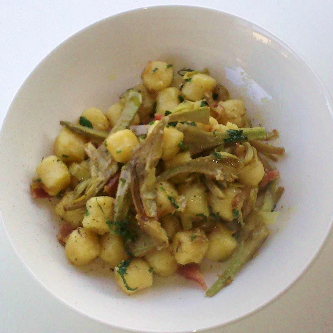 Gnocchi ai carciofi