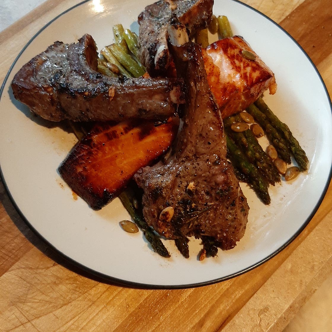 Lemon Lamb and Salmon
