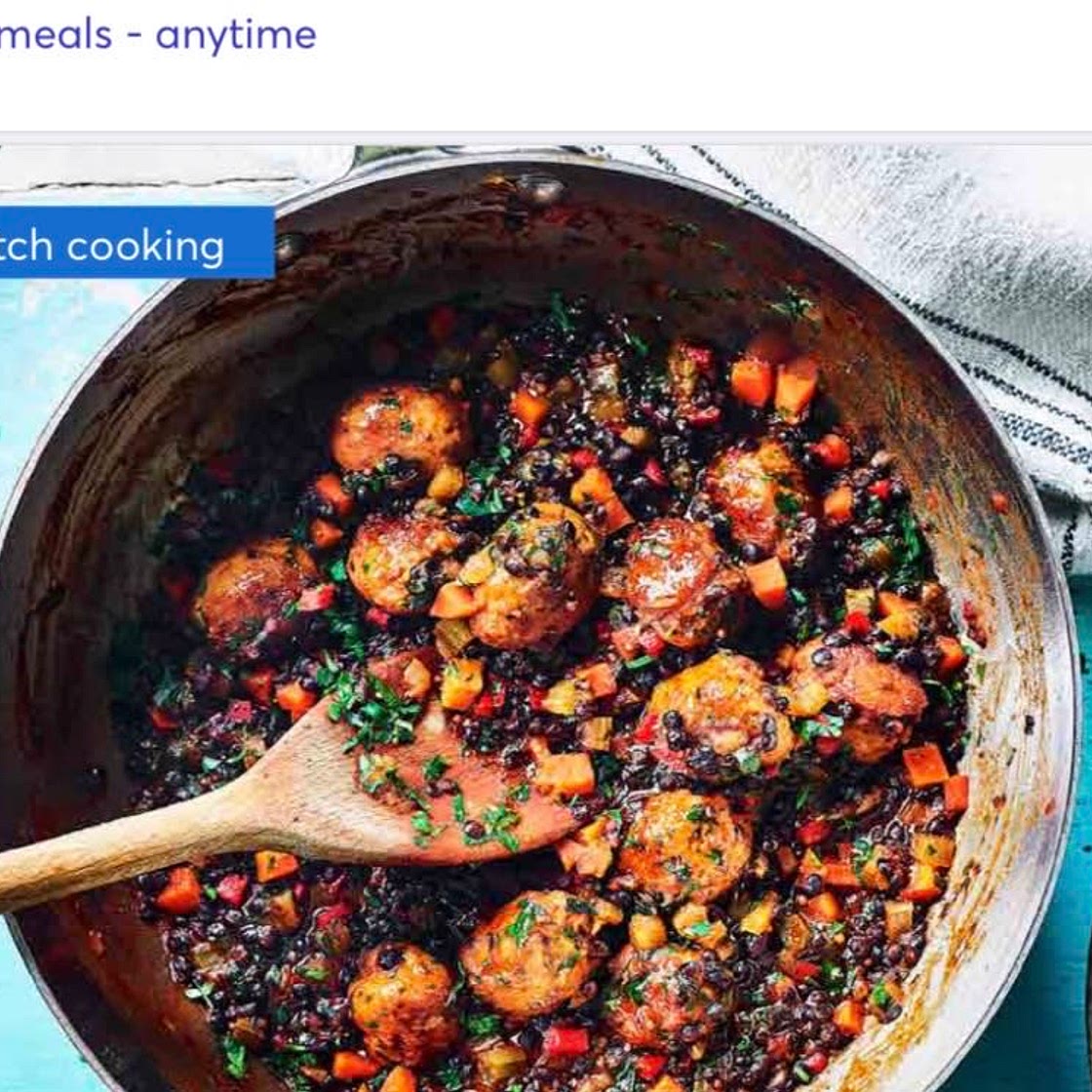 2-reduced- Speedy sausage, lentil and pepper stew