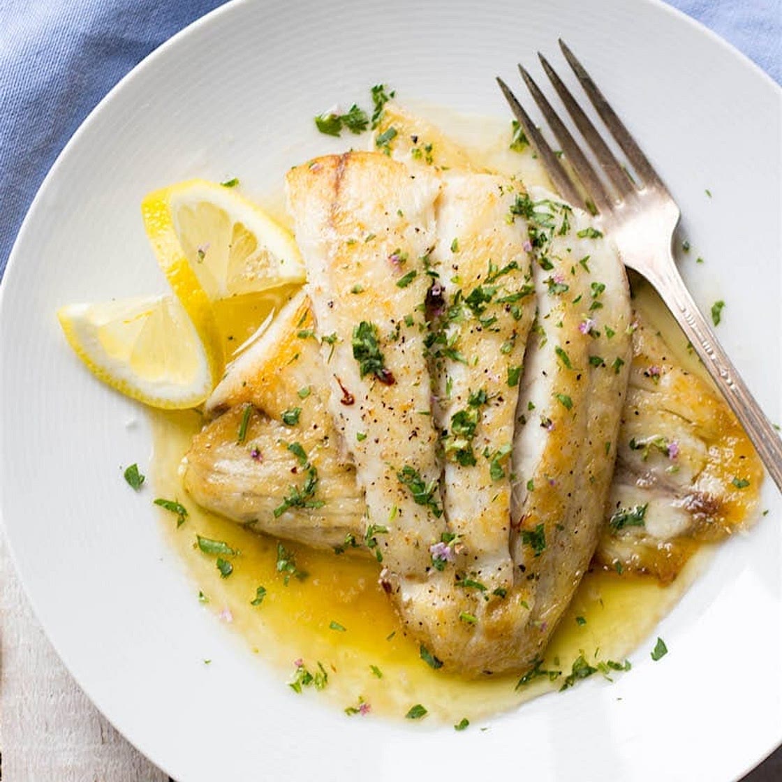 Barramundi with Lemon Butter Sauce