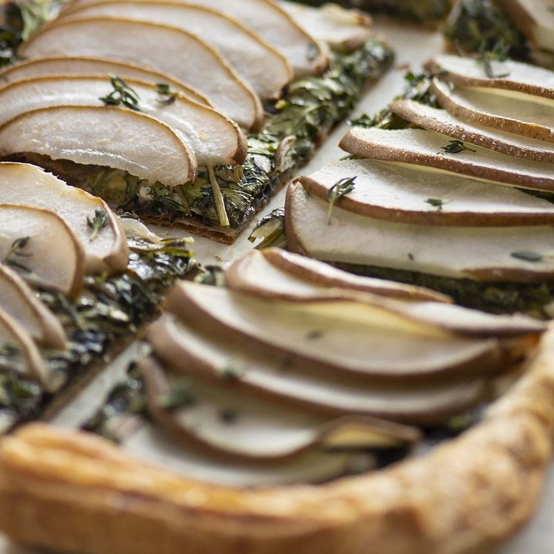 Savory Pear and Gruyere Tart