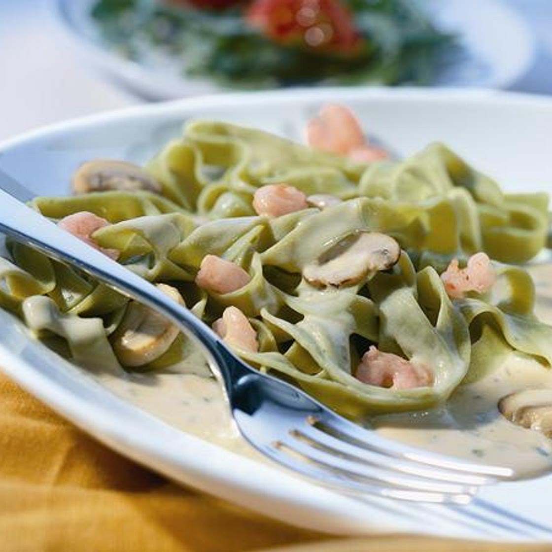 Pasta mit Shrimps-Sauce