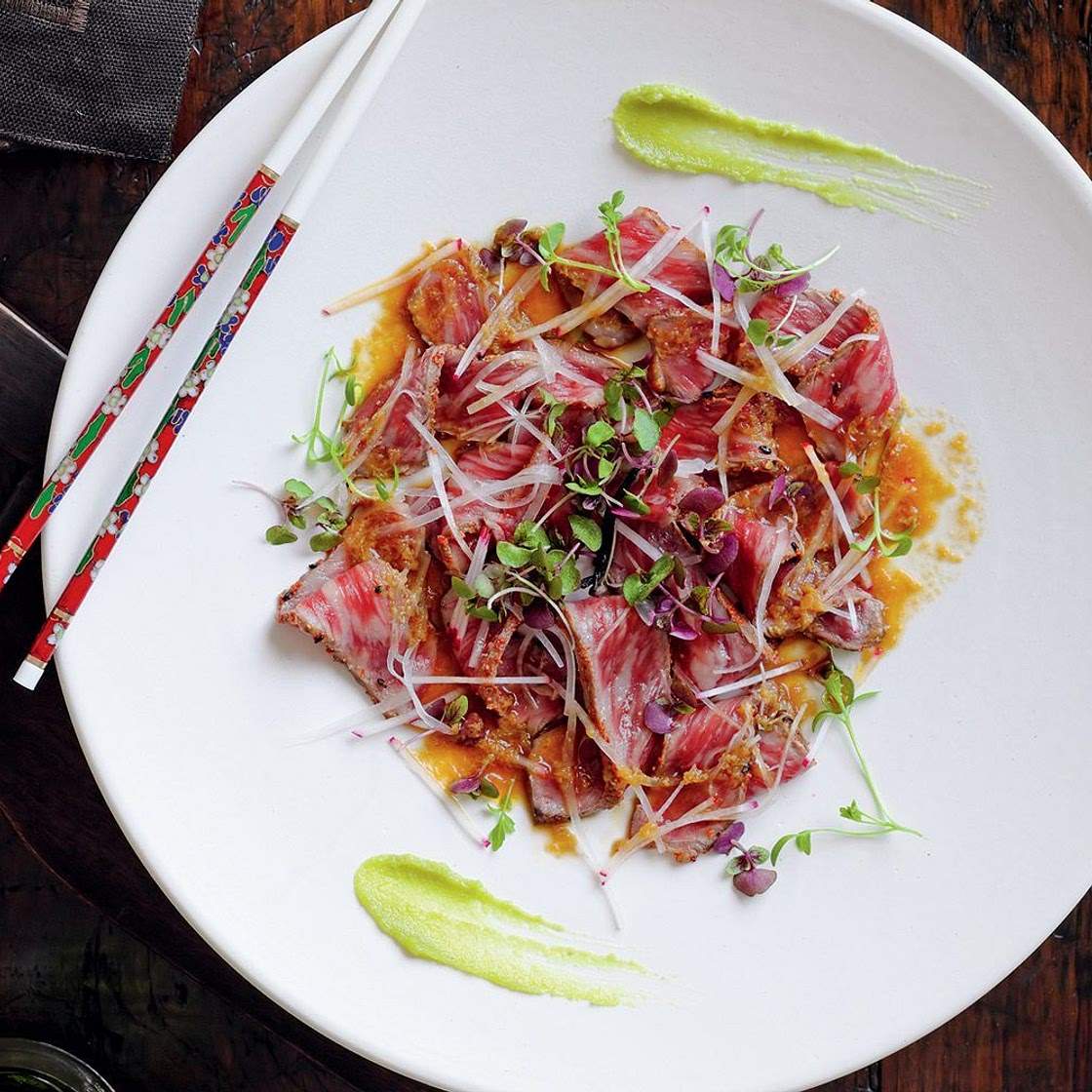 Wagyu beef tataki