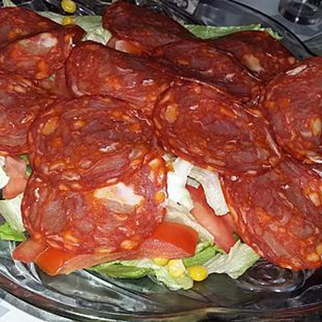 Salade au chorizo