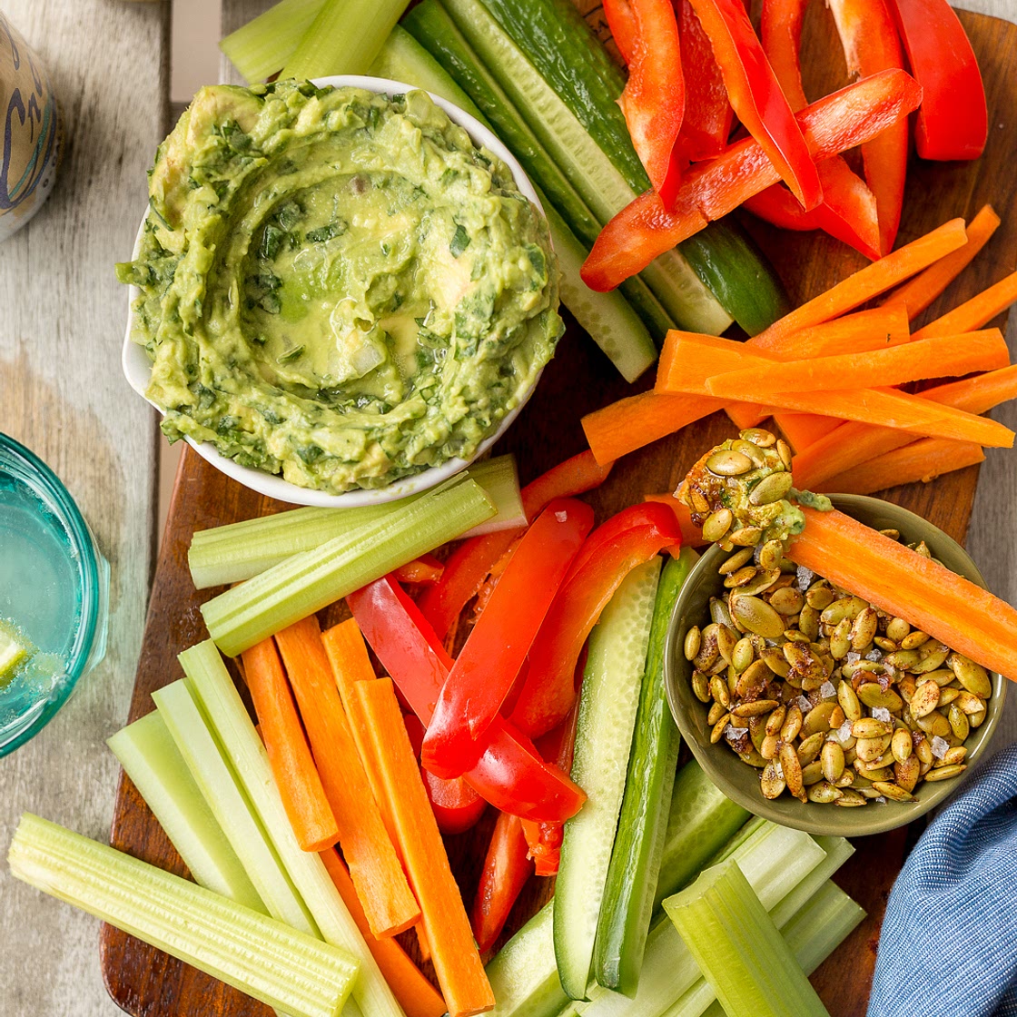Whole30 Guacamole with Spiced Pepitas