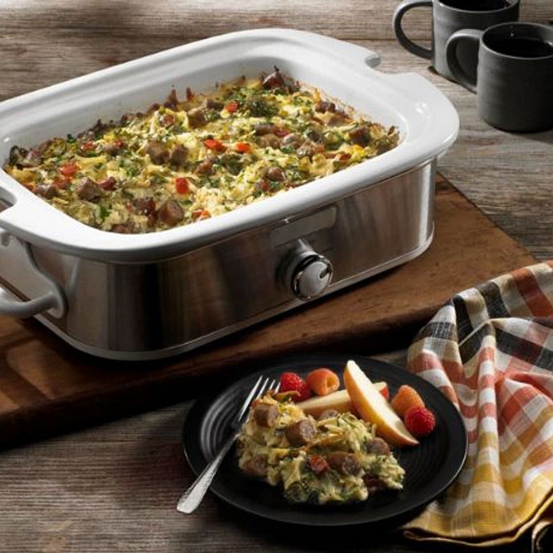 Slow Cooker Overnight Breakfast Casserole