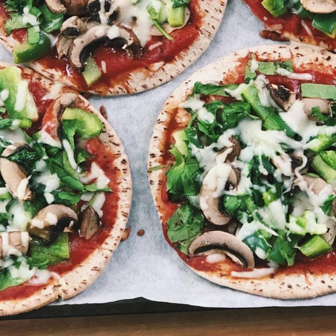 Mediterranean Pita Pizza