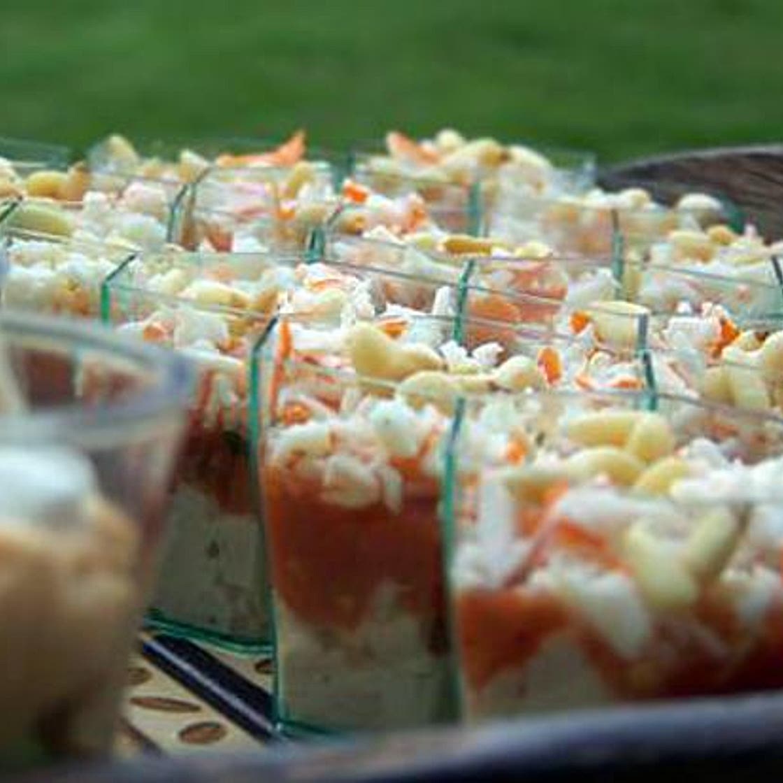 Verrine thon, tomates, surimi