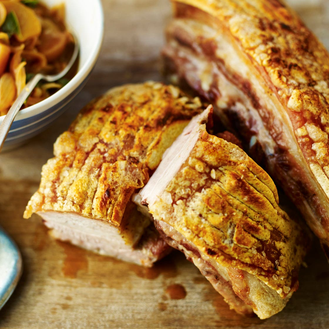Roast pork belly