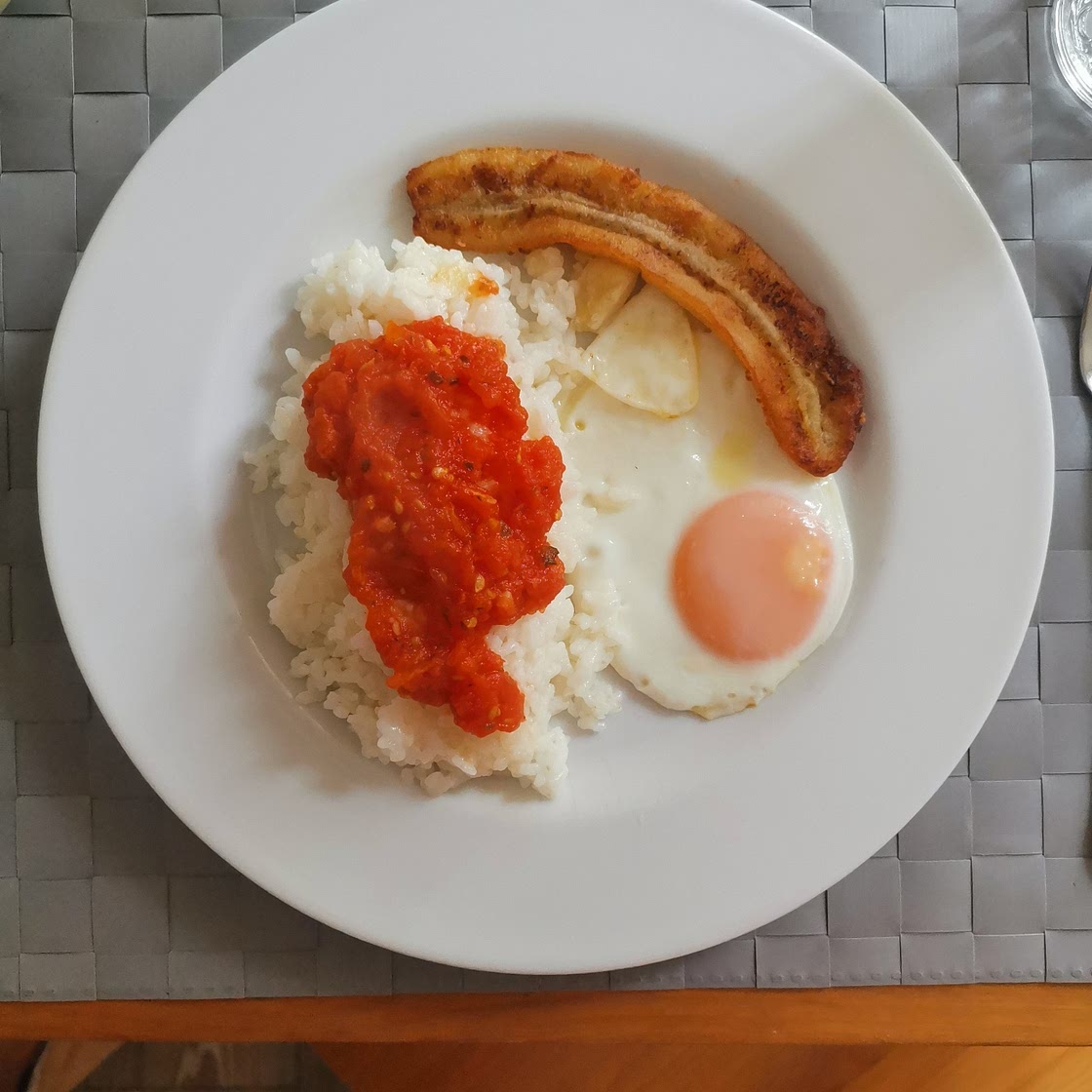 Arroz a la cubana