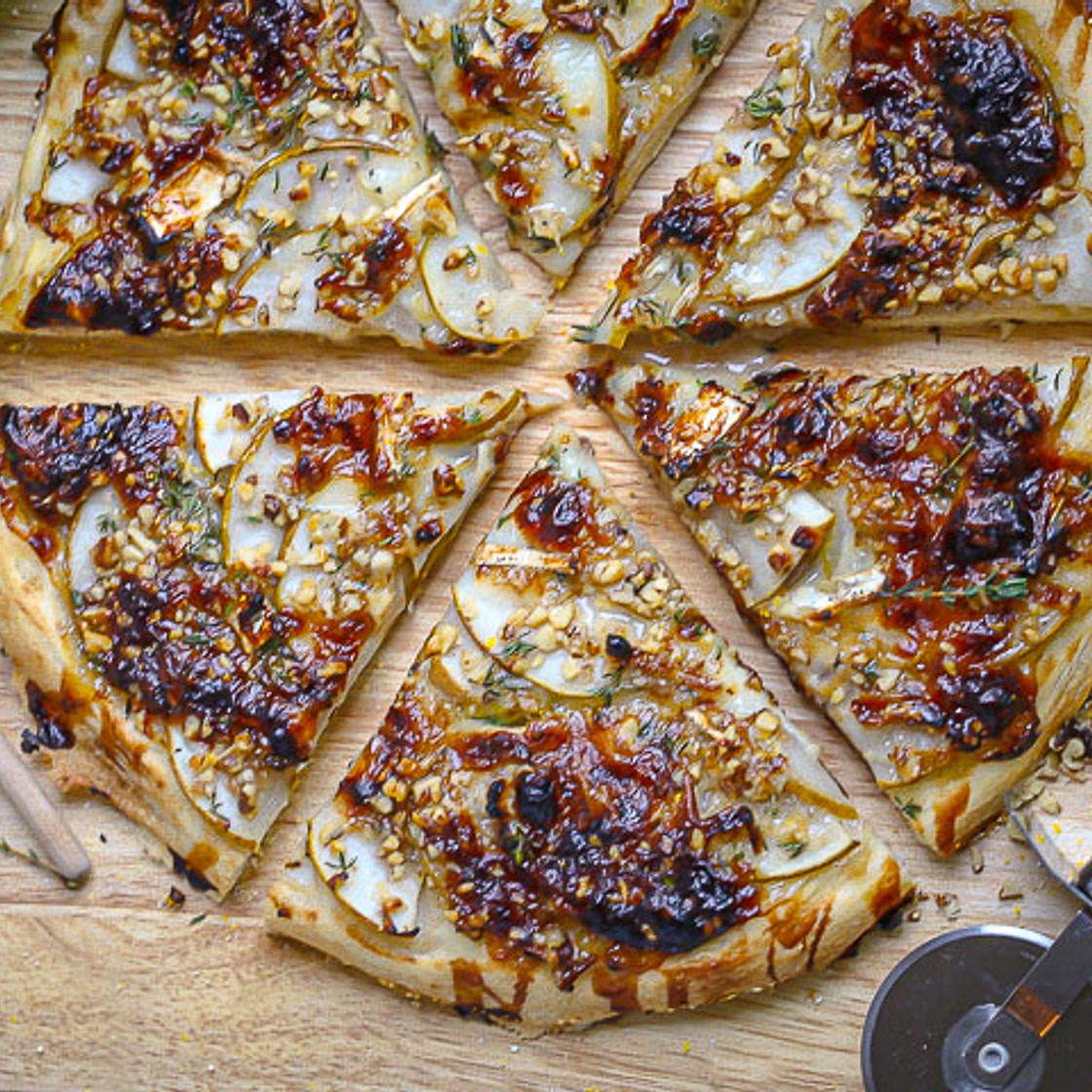 Pear and Brie Pizza