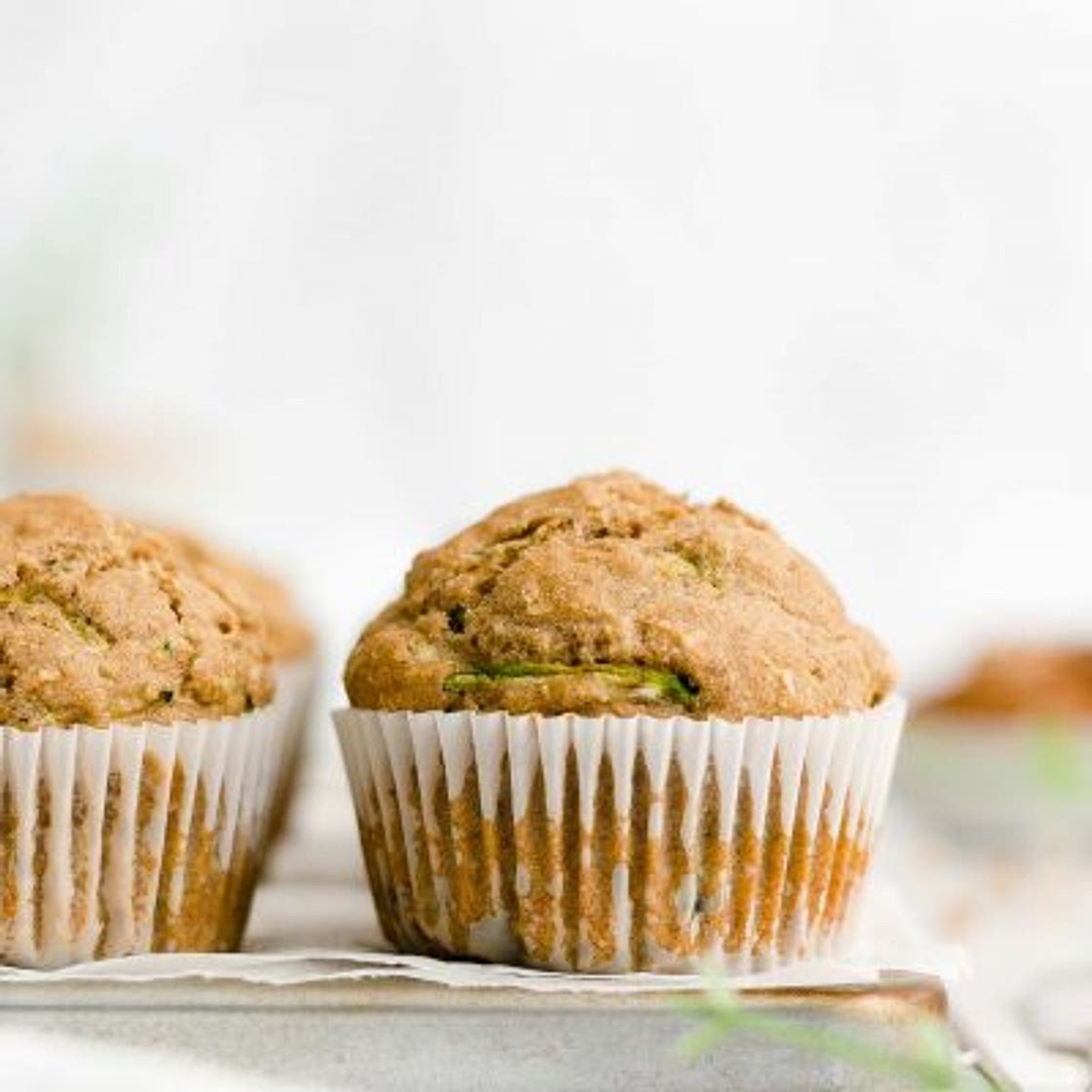 Healthy Zucchini Oatmeal Muffins
