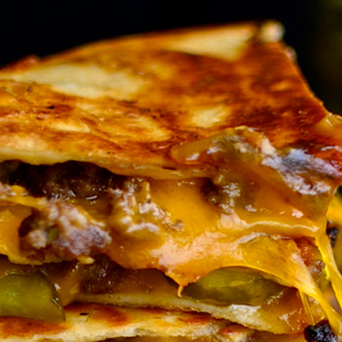 Cheeseburger Quesadillas