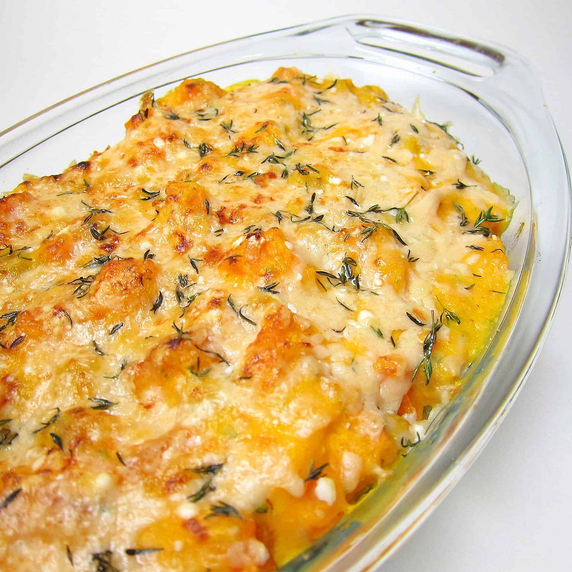 Baked Chickpeas with Butternut Squash Casserole