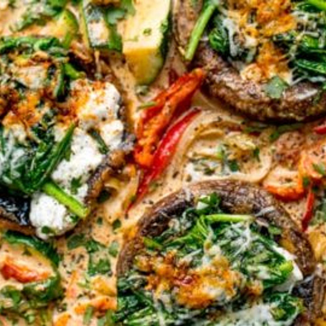 Tuscan Style Stuffed Mushrooms Recipe